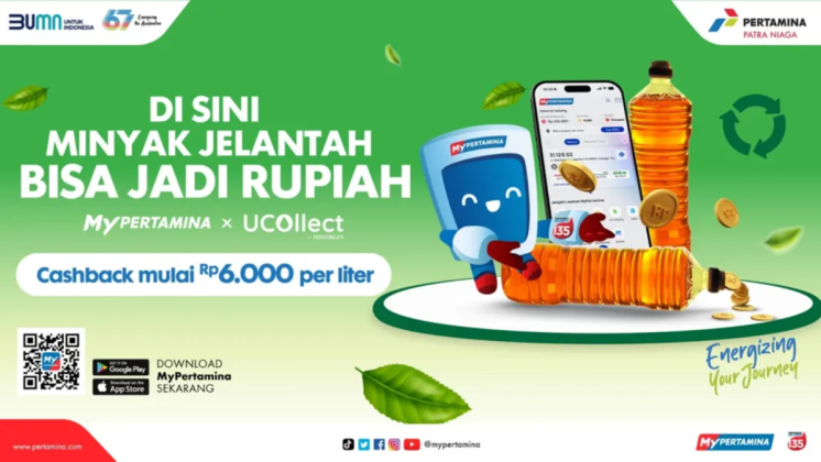 Menarik, Pertamina Siap Beli Jelantah Rumah Tangga Rp 6.000 Per Liter Ditambah Voucher Rp 25.000