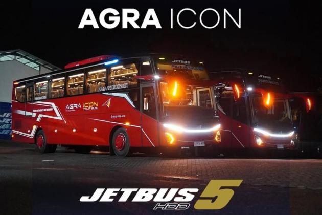 PO Agra Icon Hadirkan Bus Pariwisata Terbaru Menggunakan Bodi JetBus 5 HDD