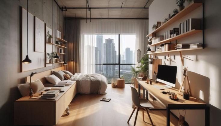 6 Inspirasi Desain Kamar Apartemen Minimalis agar Terlihat Luas