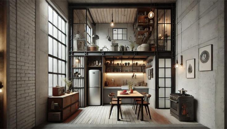 4 Ide Interior Rumah Industrial: Konsep Raw, Unik dan Fungsional
