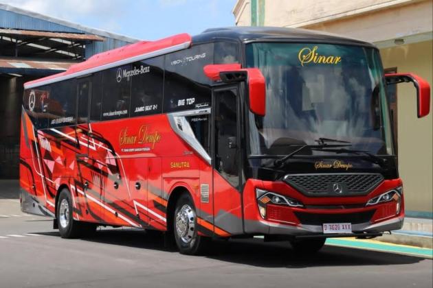 PO Sinar Dempo Rilis Bus Skylander F22 Bermesin Mercedes Benz OF 1623