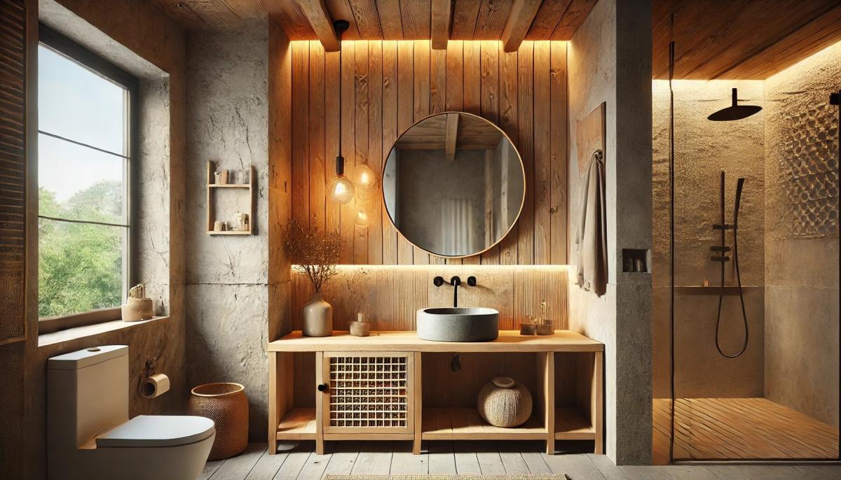 7 Ide Kamar Mandi Minimalis Low Budget dengan Konsep Rustic yang Memesona