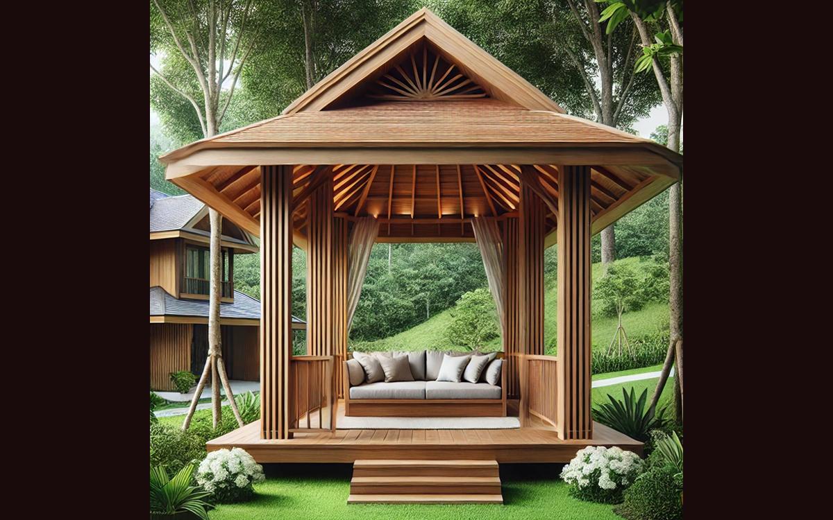 6 Inspirasi Gazebo Kayu yang Estetik dan Nyaman untuk Hunian Anda!