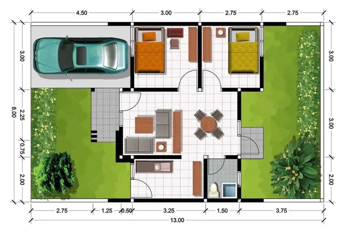 5 Denah Rumah Open Space Terpopuler 2025: Desain Modern dan Fungsional