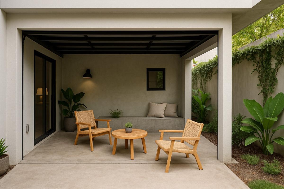 Inspirasi Garasi Rumah Minimalis buat Area Nongkrong Semi Outdoor
