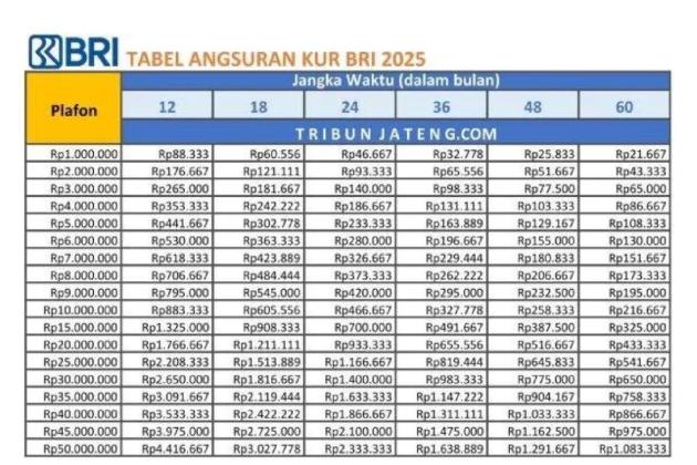 Tabel KUR BRI: Solusi Pintar untuk Kembangkan Usaha Anda