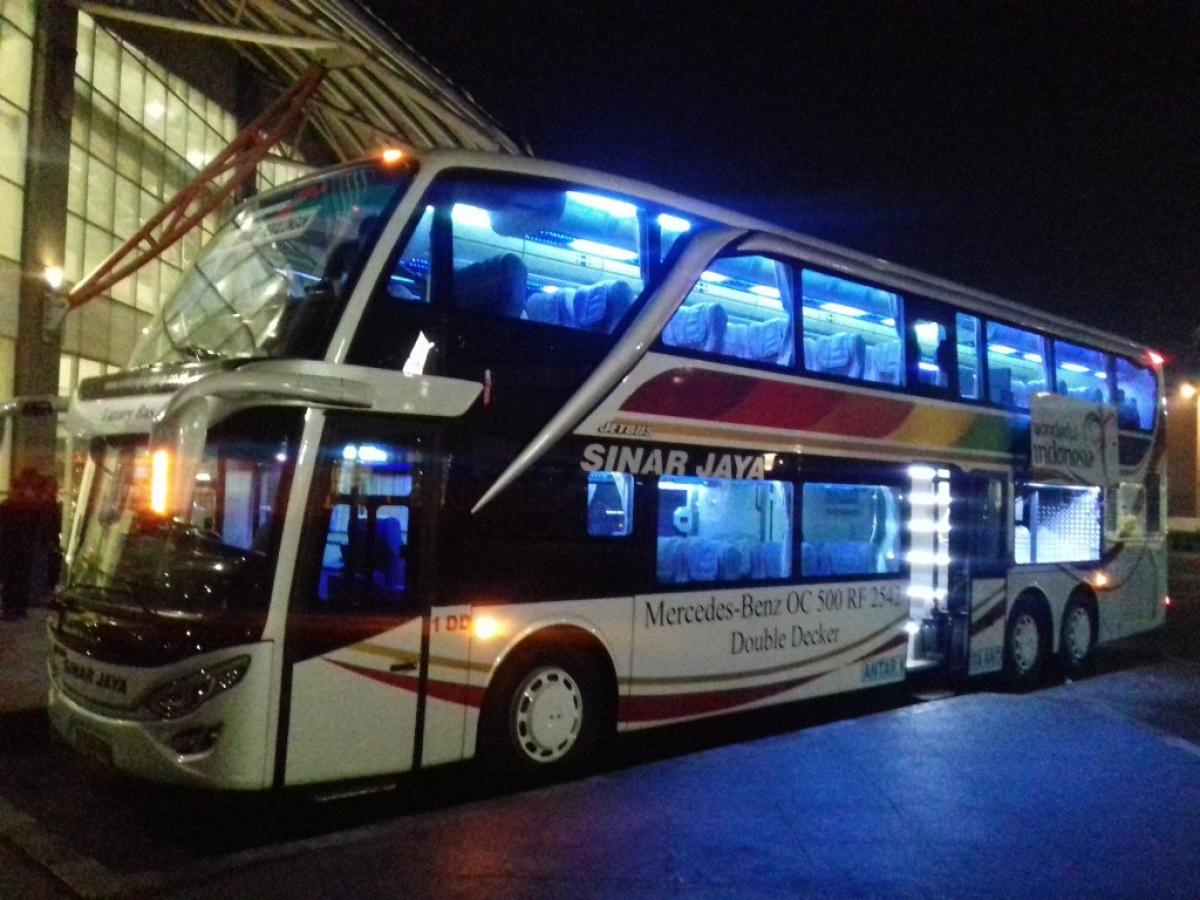 Sinar Jaya Double Decker, Bus Tingkat Super Nyaman Buat LDR-an Antar Kota!