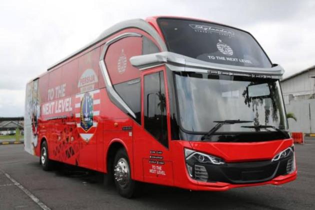 Bukan Bus Biasa, Intip Interior dan Teknologi Canggih Bus Persija Jakarta Skylander R22