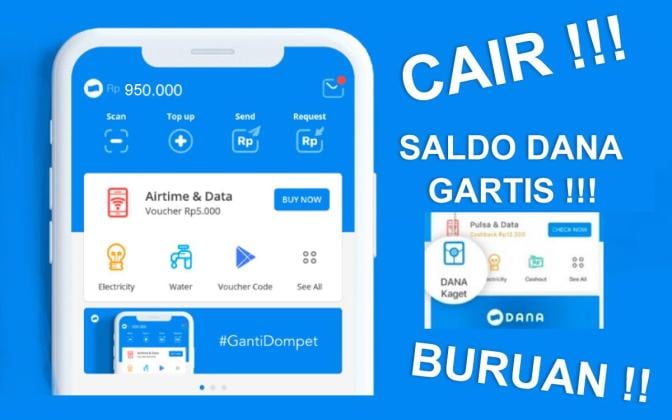 Trik Cerdas Dapat Saldo DANA Rp300 Ribu per Hari, Modal Internetan!