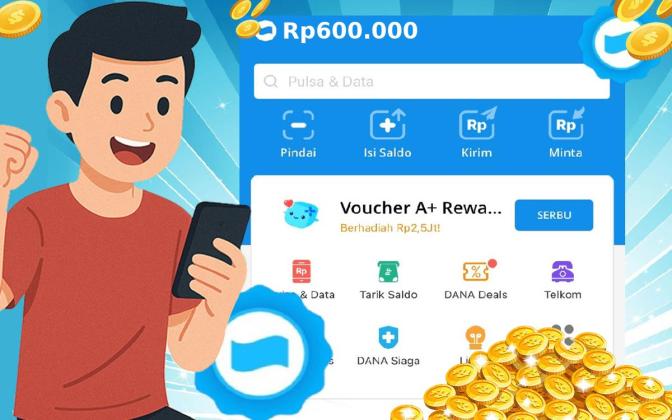 Raup Saldo DANA Gratis Rp600.000 Secara Cuma-cuma: Gak Perlu Undang Teman!