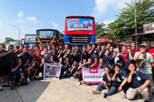 Bus Double Decker Korda Banten di Jambore Nasional Bismania Community 2025