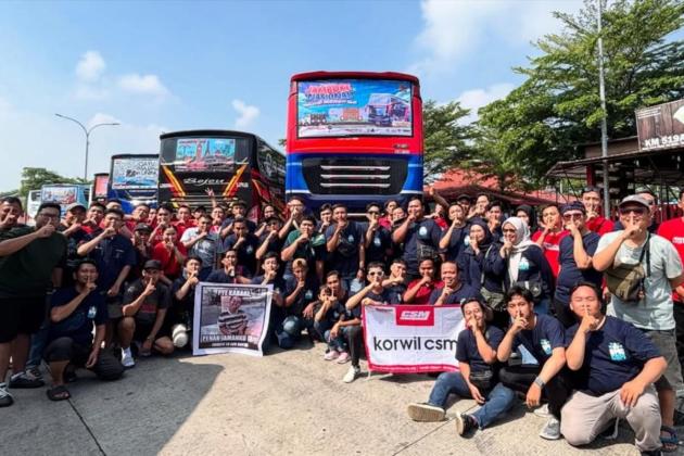 Bus Double Decker Korda Banten di Jambore Nasional Bismania Community 2025