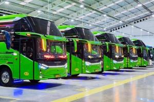 PO Puspa Jaya Rilis 5 Bus Mewah Menggunakan Bodi Legacy SR3 Laksana