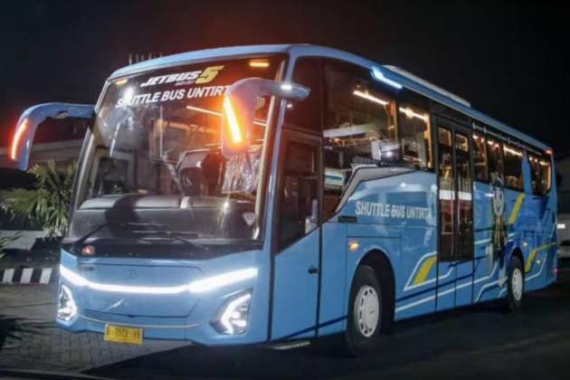Melihat Jetbus 5 dengan Desain Pintu Tengah, Tampil Modern Cocok Untuk Bus Shuttle