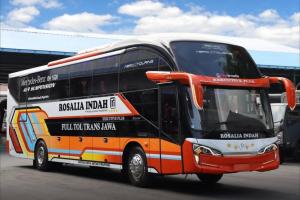 Bus milik PO Rosalia Indah (Dokumen Karoseri New Armada)