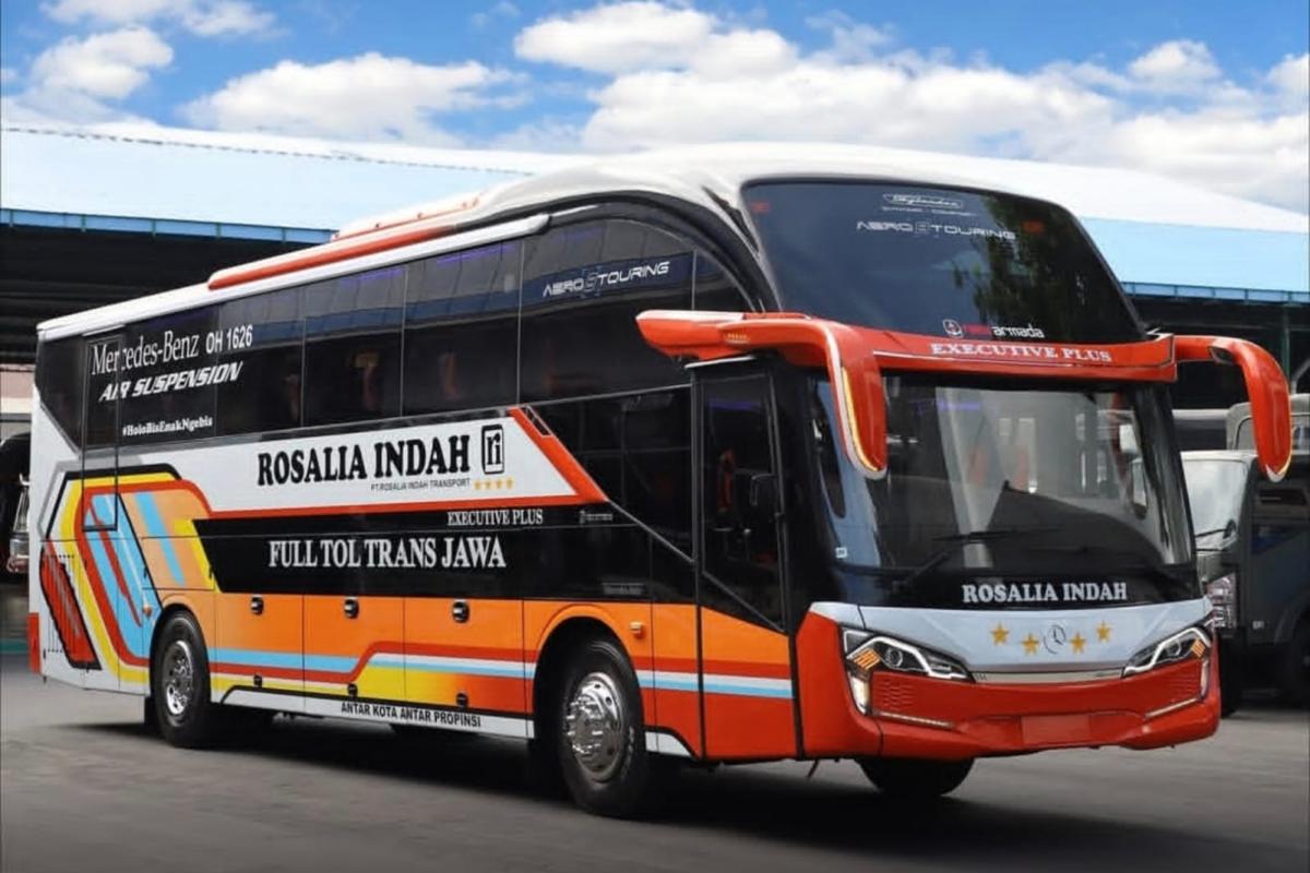 Bus milik PO Rosalia Indah (Dokumen Karoseri New Armada)
