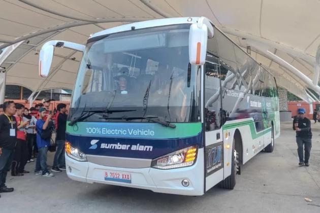 Bus Listrik Pertama AKAP Resmi Meluncur, Rute Jogja - Bekasi Cuma Rp 170 Ribuan