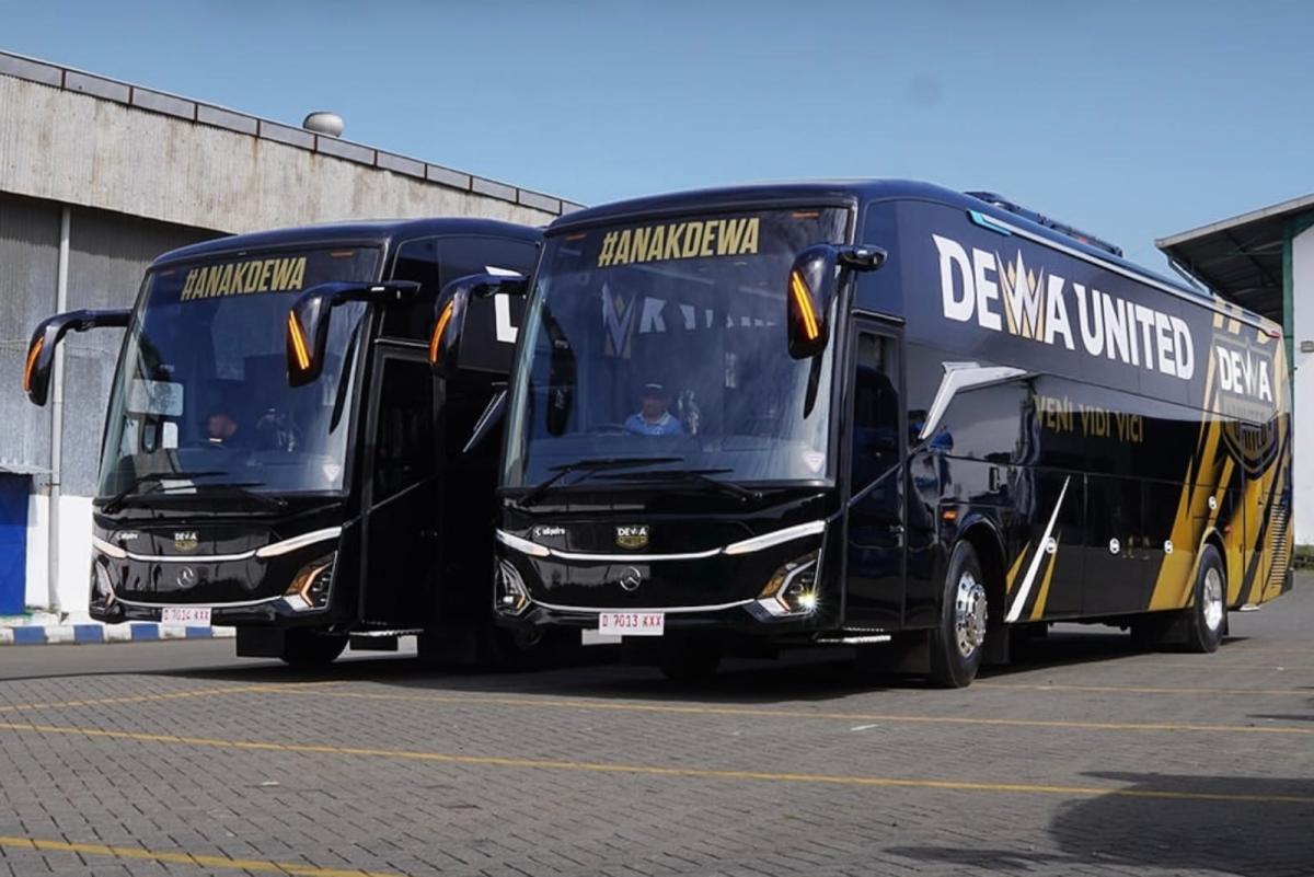 Dewa United FC Rilis JetBus 5 Mewah, Pakai Sasis Premium Mercedes Benz