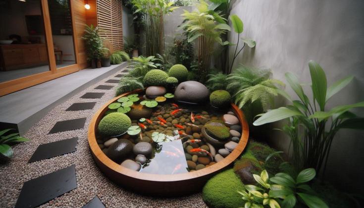Inspirasi Desain Kolam Ikan Koi Minimalis untuk Diterapkan di Halaman Rumah