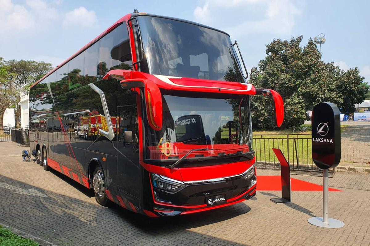 Melihat Bus Double Decker Karoseri Laksana di GIIAS 2025, Tampil Gagah dan Mewah