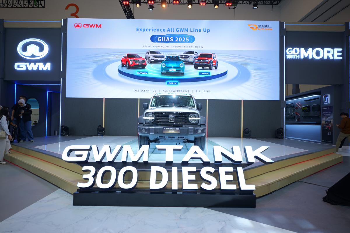 GWM Tank 300 Diesel Tampil di GIIAS 2025: Ini Spesifikasi dan Fitur Unggulannya