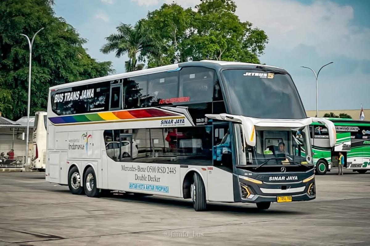 Intip Bus Mewah PO Sinar Jaya Jetbus 5 SDD, Gunakan Mesin Mercedes Benz 