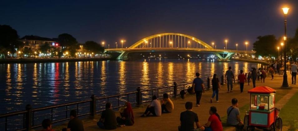 Wisata Malam Pontianak: Nikmati Romantisme Sungai Kapuas dan Kuliner yang Hidup 24 Jam