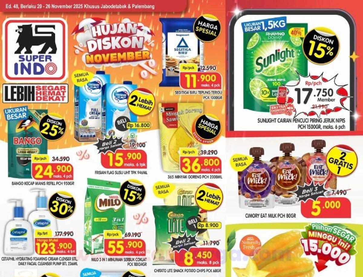 Serbu Sekarang! Katalog Promo JSM Superindo 21-23 November 2025: Minyak, Gula, Sabun Dijual Murah