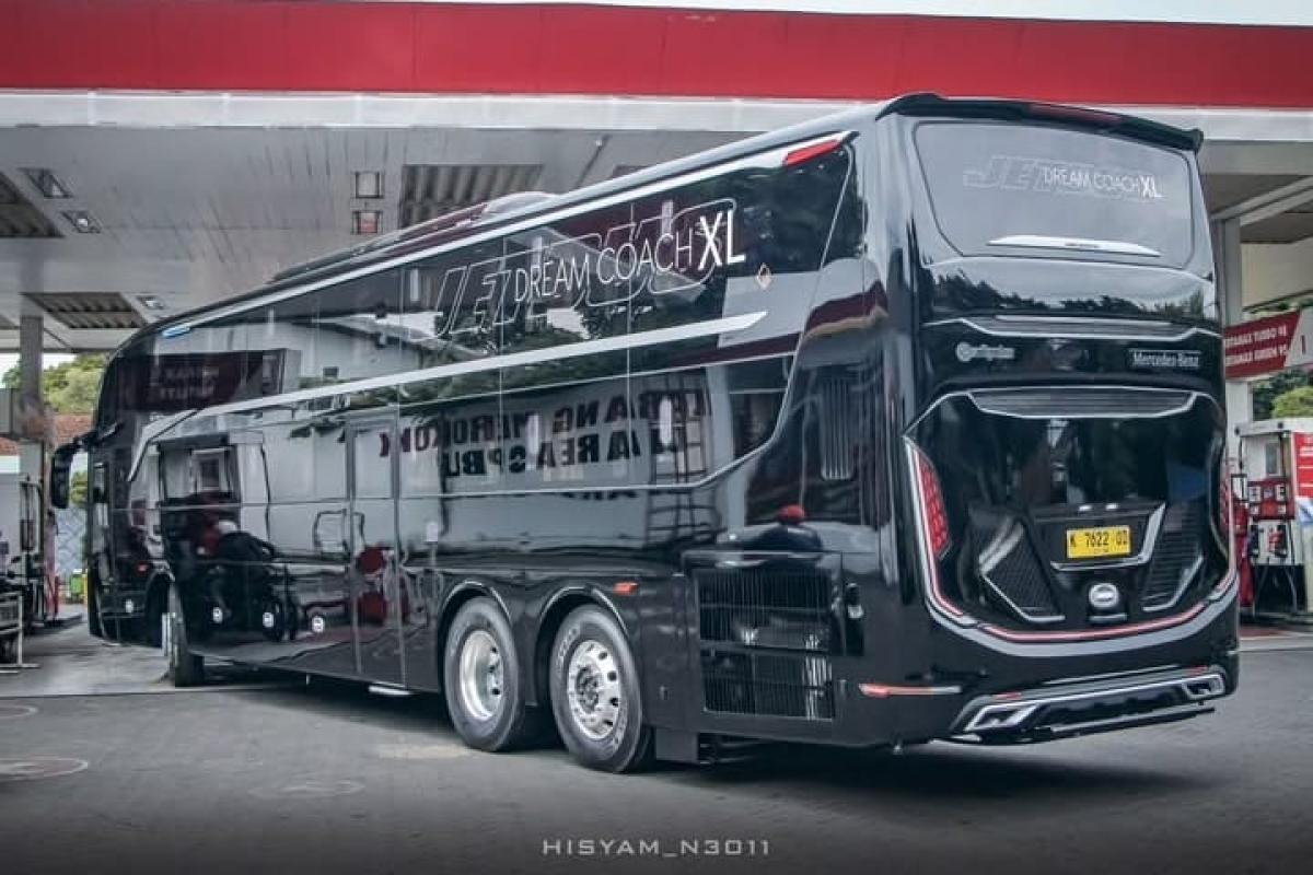 PO New Surabaya Indah Rilis JetBus 5 DCXL Mercedes Benz (Dokumen Instagram @Hisyam_N3011)