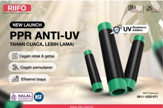 Terobosan RIIFO! Pipa PPR Anti UV Solusi Wajib Proyek Konstruksi, Lupakan Pipa Rapuh Kena Panas Matahari!