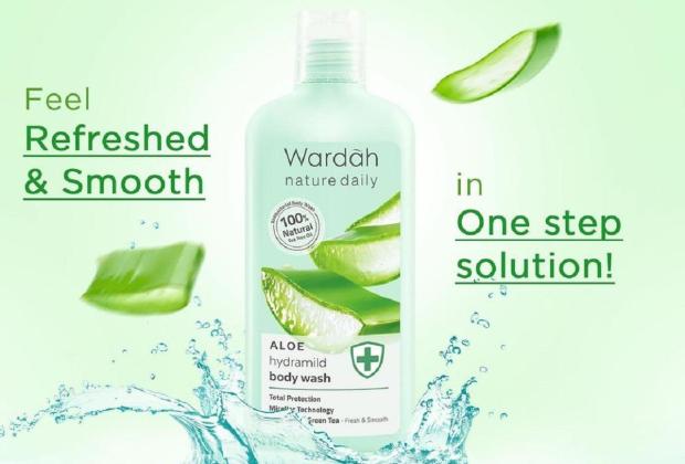 Solusi Mandi Sehat: Wardah Nature Daily Aloe Hydramild Body Wash Ampuh Basmi Kuman Tanpa Bikin Kulit Kering
