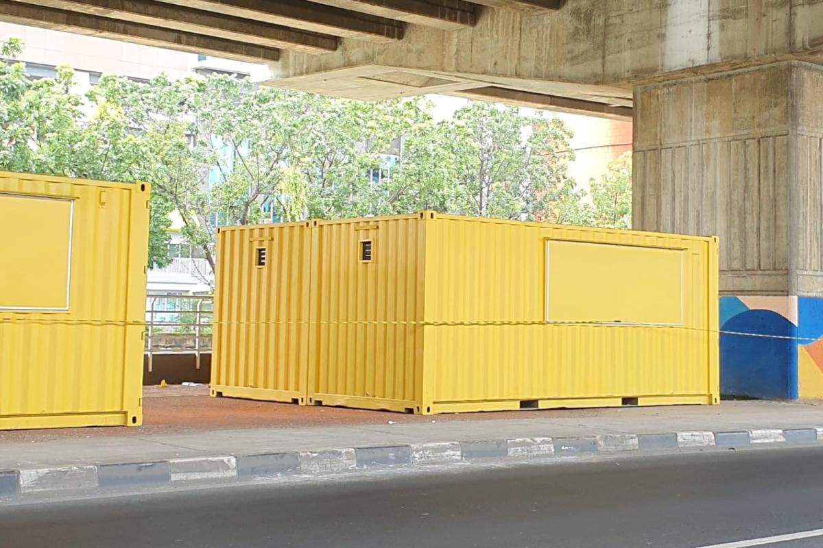 Kontainer UMKM Wisata Kalimalang Kota Bekasi (Tuahta Aldo / fin.co.id)