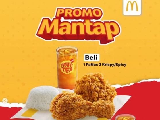 Promo McDonald's Mantap Senin: Tambah Paket PaNas 1 Cuma Rp10 Ribu, Simak Cara Pesannya