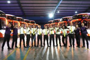 PO Rosalia Indah Rilis 10 Bus Skylander R25 Terbaru, Gunakan Mesin Mercedes Benz