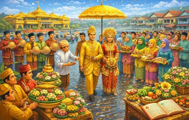 Pernikahan Adat Melayu Pontianak: Warisan Mewah yang Bikin Pangling, Simak Ritual Uniknya!