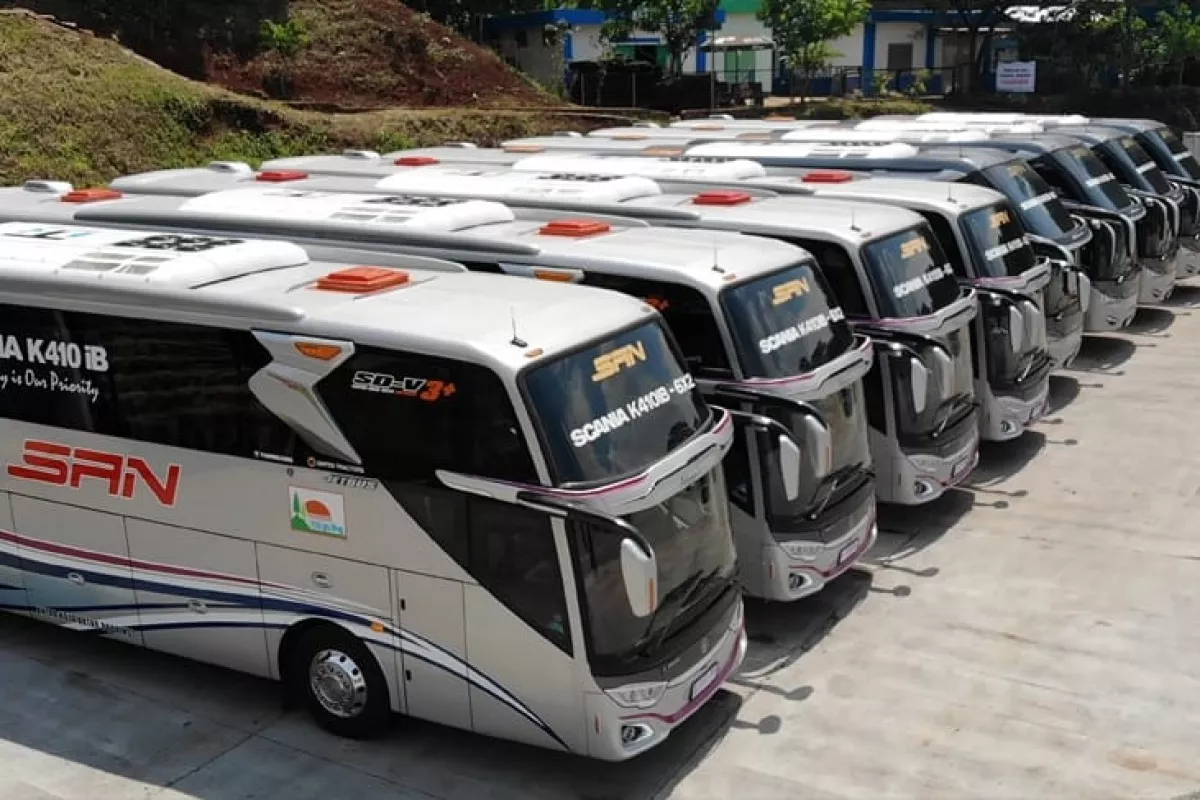PO SAN Persiapkan Armada Mudik Lebaran, Unit JetBus 5 Terbaru Turut Beroperasi 
