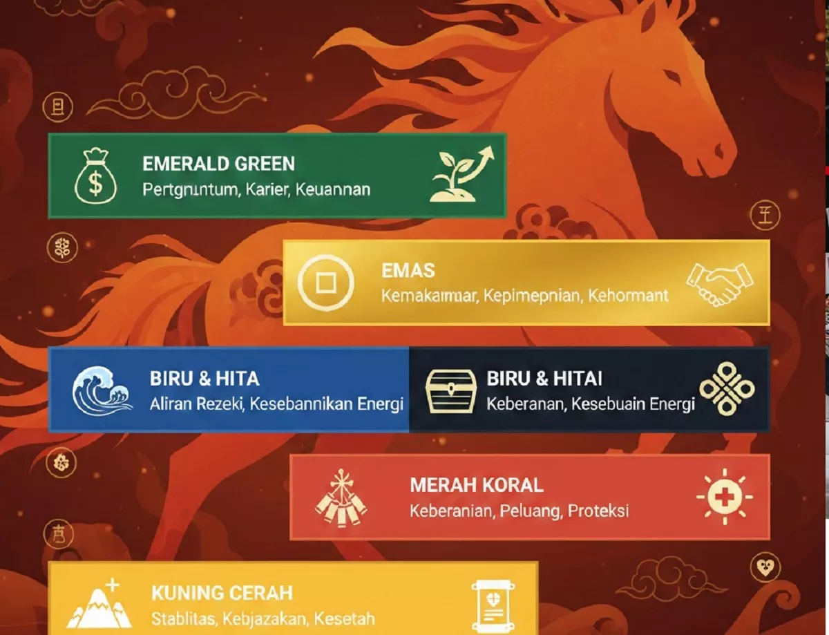 5 Daftar Warna Feng Shui 2026: Kunci Sukses dan Rezeki di Tahun Kuda Api