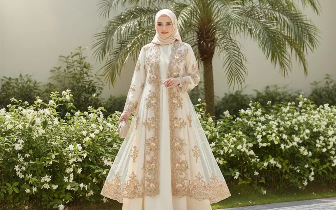 Cara Styling Outer untuk Baju Lebaran Agar Tidak Polos, Tampil Mewah di Hari Raya!