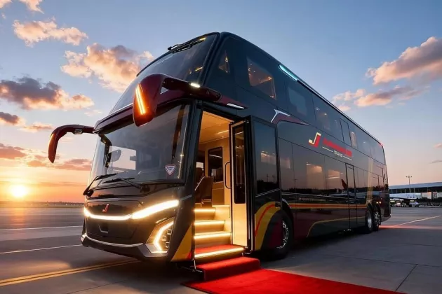 PO Juragan 99 Rilis JetBus 5 Double Decker, Gunakan Mercedes-Benz O 500 RSD 2445