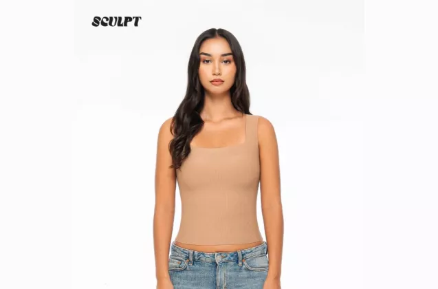 Tank Top Seamless dengan Cuttingan Fit dan Support Pad, Nyaman Aktivitas Harian