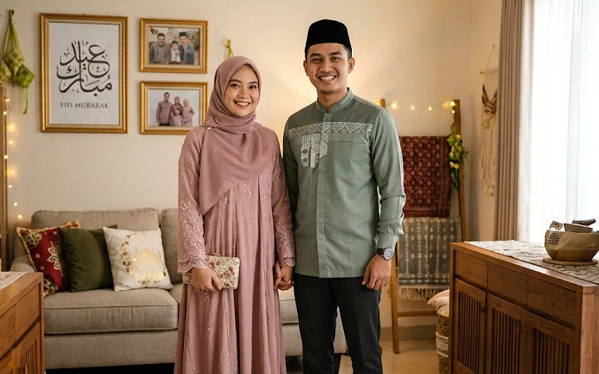 Tips Memilih Baju Lebaran Pria & Wanita untuk Menyamarkan Perut Buncit