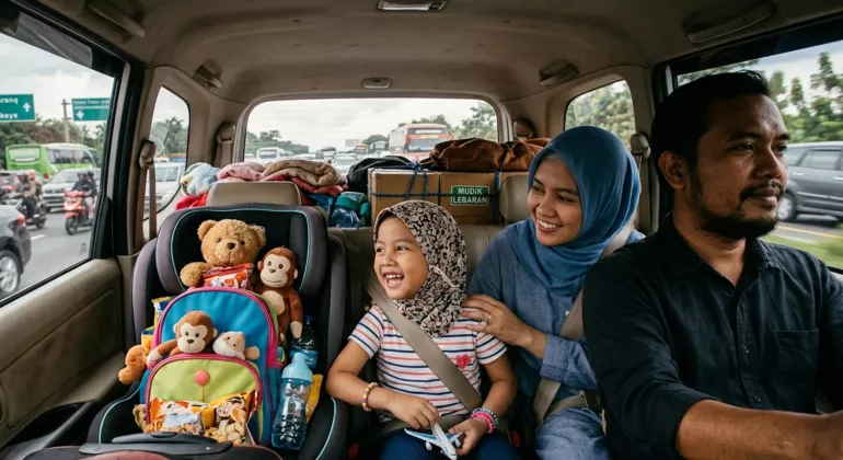 Jangan Biarkan Anak Rewel Merusak Momen Lebaran, Simak Tips Mudik Ini!