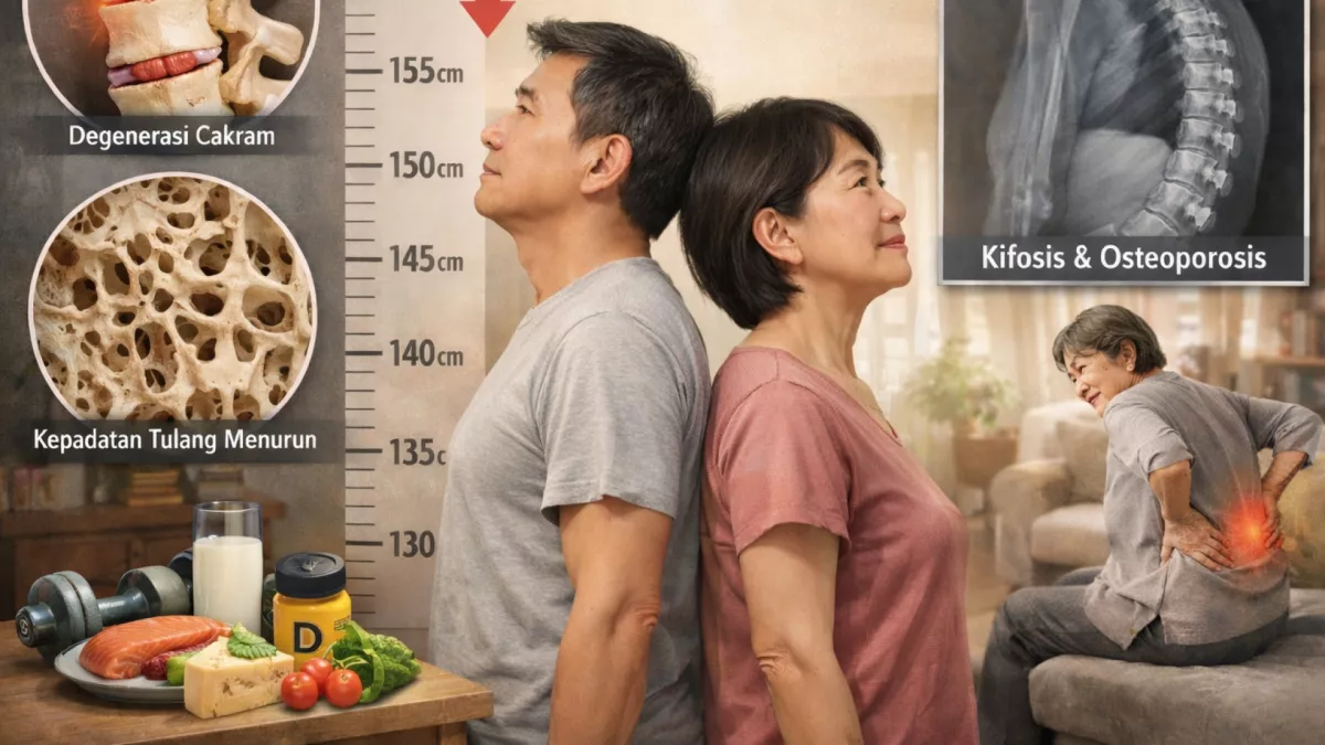 Sudah Tau Belum? Tinggi Manusia Dewasa Berkurang hingga 3 cm per 10 Tahun