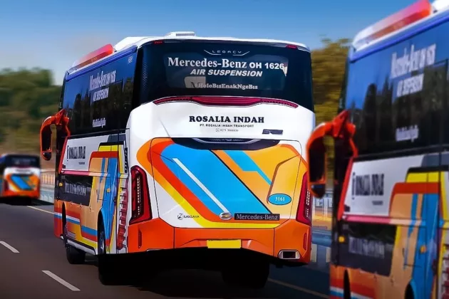 Intip 6 Bus Baru PO Rosalia Indah, Gunakan Bodi Legacy SR3 Bermesin Mercedes Benz 