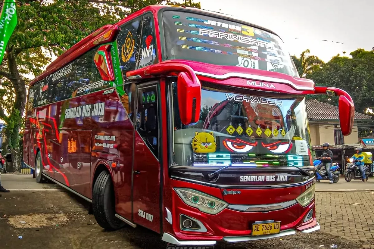 Unit JetBus 3 yang digunakan Tim Saint Kitts and Nevis (Dokumen @Sembilanbusjaya_Jakarta)