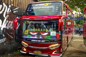 Unit JetBus 3 yang digunakan Tim Saint Kitts and Nevis (Dokumen @Sembilanbusjaya_Jakarta)