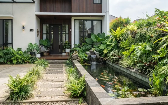 5 Desain Taman Depan Rumah Minimalis yang Asri dan Minim Perawatan