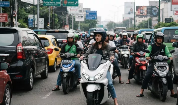 Cara Hemat BBM Motor Matic Saat Terjebak Kemacetan Parah di Jalan Raya