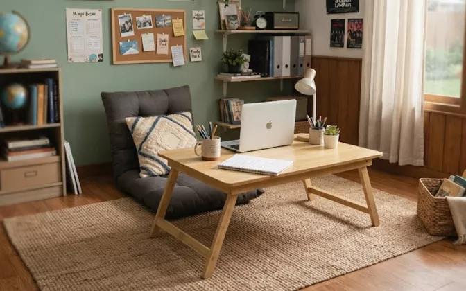 5 Tips Desain Ruang Belajar Lesehan Minimalis yang Nyaman untuk Remaja