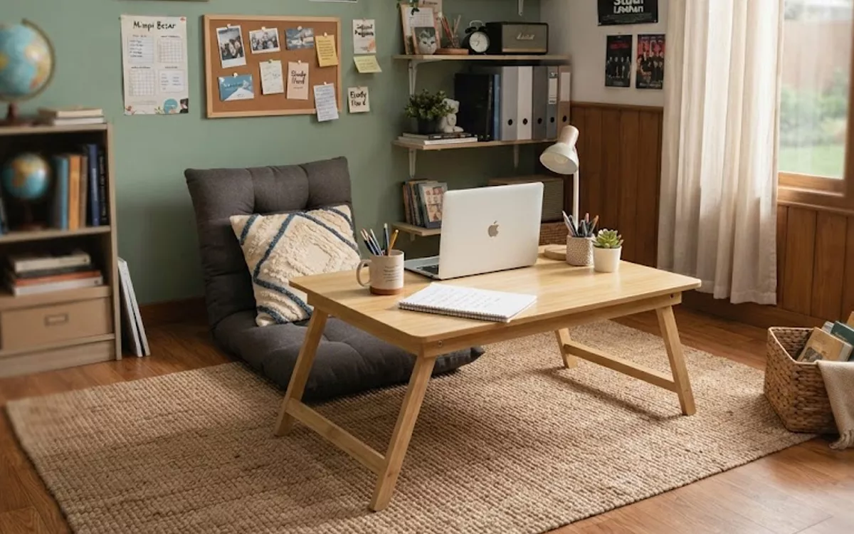 5 Tips Desain Ruang Belajar Lesehan Minimalis yang Nyaman untuk Remaja